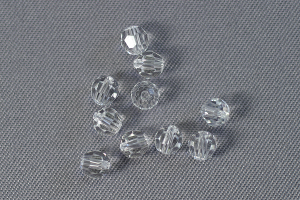 10pc GORGEOUS SPARKLY No 5000 4mm ROUND SWAROVSKI CRYSTAL BEADS